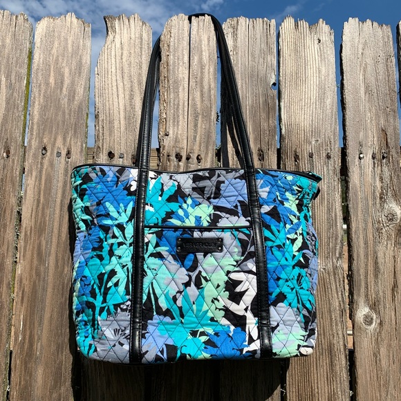 Vera Bradley Handbags - Small Leather Trimmed Vera Vera Bradley Handbags - Small Leather Trimmed Vera